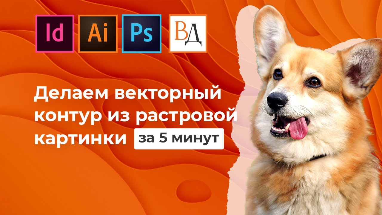 Делаем векторный контур из растровой картинки за 5 минут