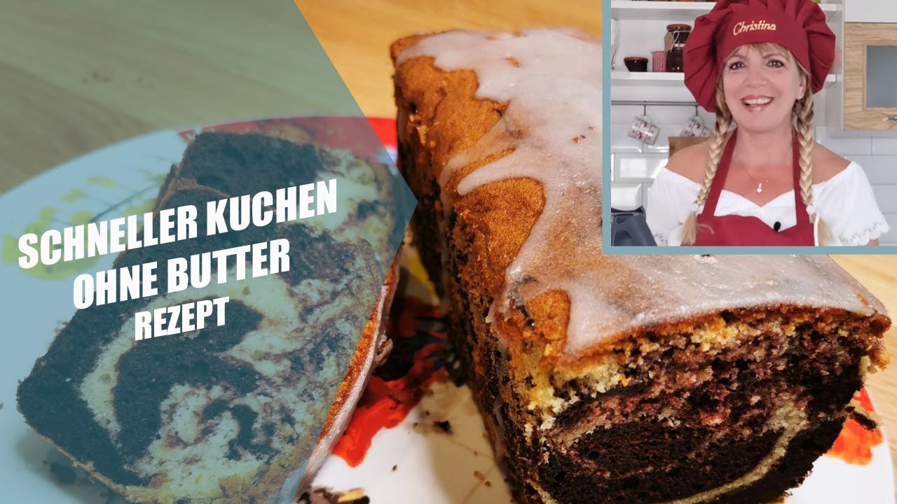Schneller Kuchen ohne Butter fluffig & locker gebacken