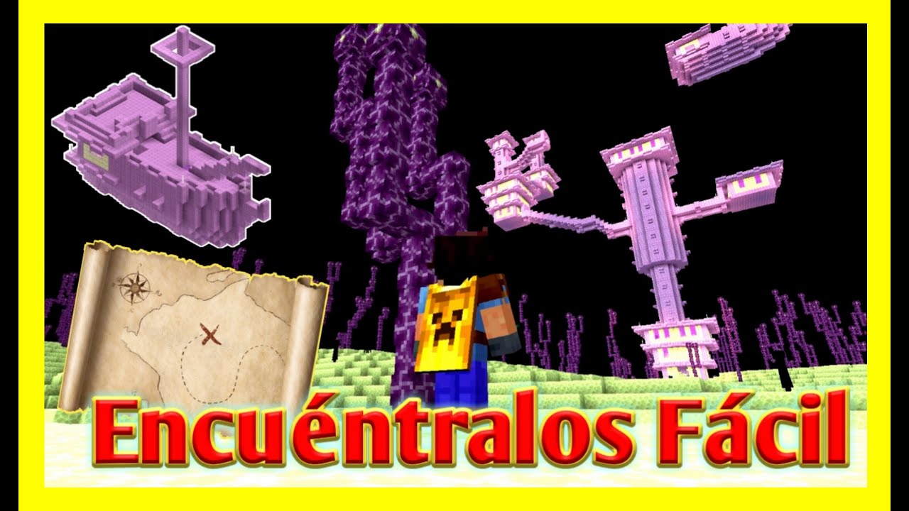 ✨Cómo ENCONTRAR los Barcos del End RAPIDO 🚀 ▶Tutorial MCPE ◀