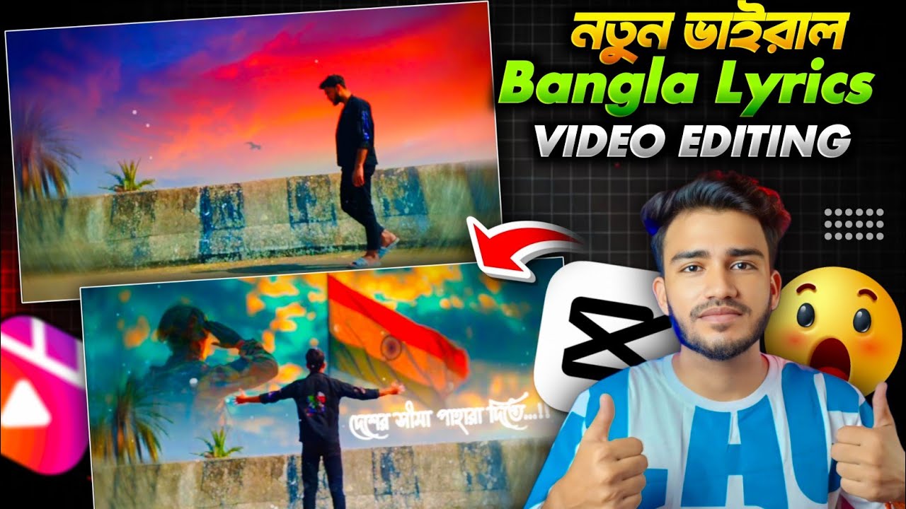 New Instagram Trending Bangla Lyrics Status Sky Photo Status Video Editing In CapCut | Sakib Tech 