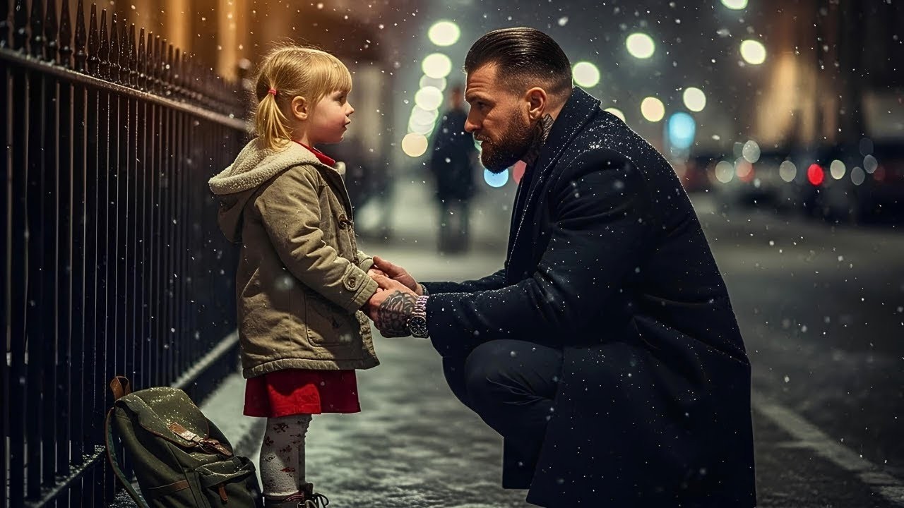 Kleines Mädchen: „Sir, meine Mama kam letzte Nacht nicht heim…“ – Mafiaboss folgt ihr in den Schnee.