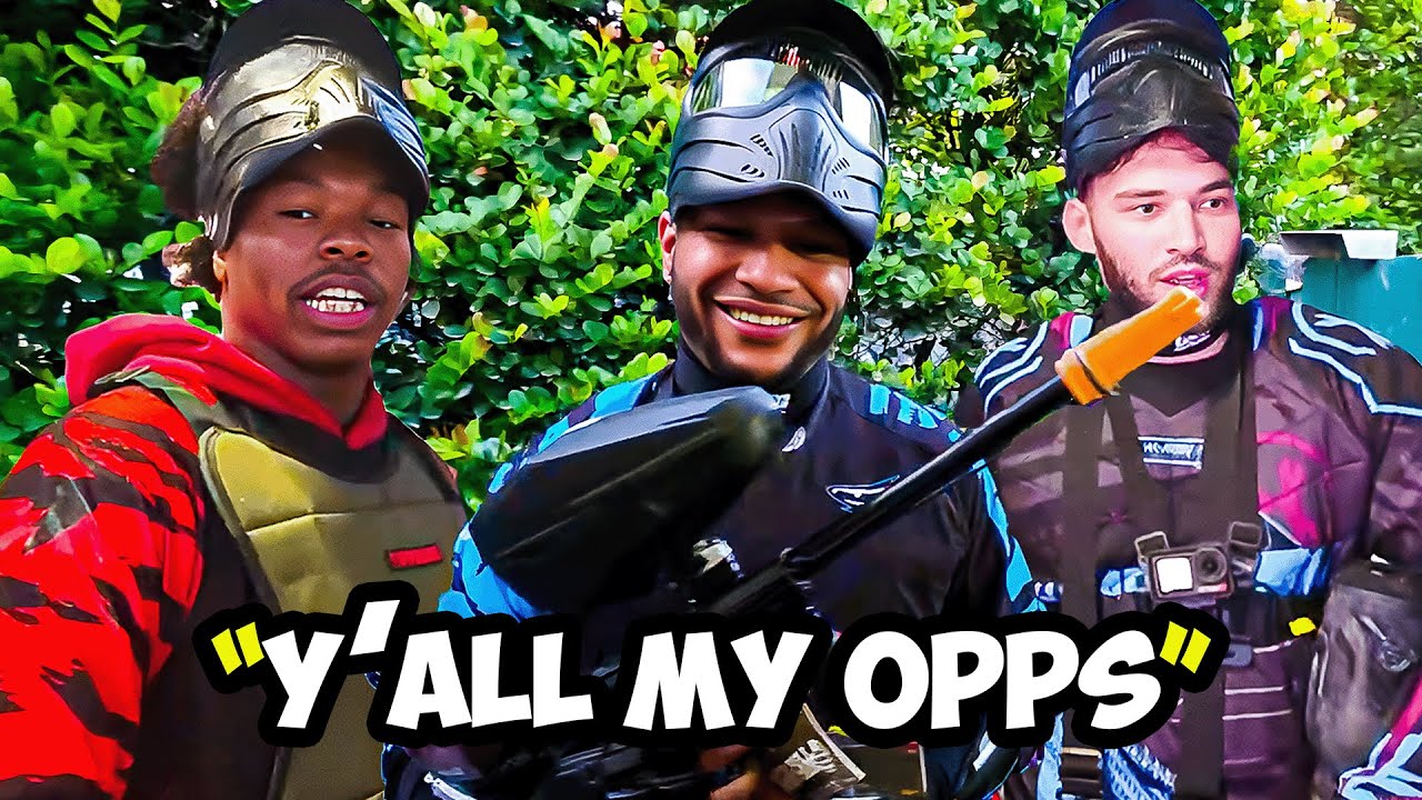 Bendadonnn Goes Paintballing With Adin Ross & Lil Baby!