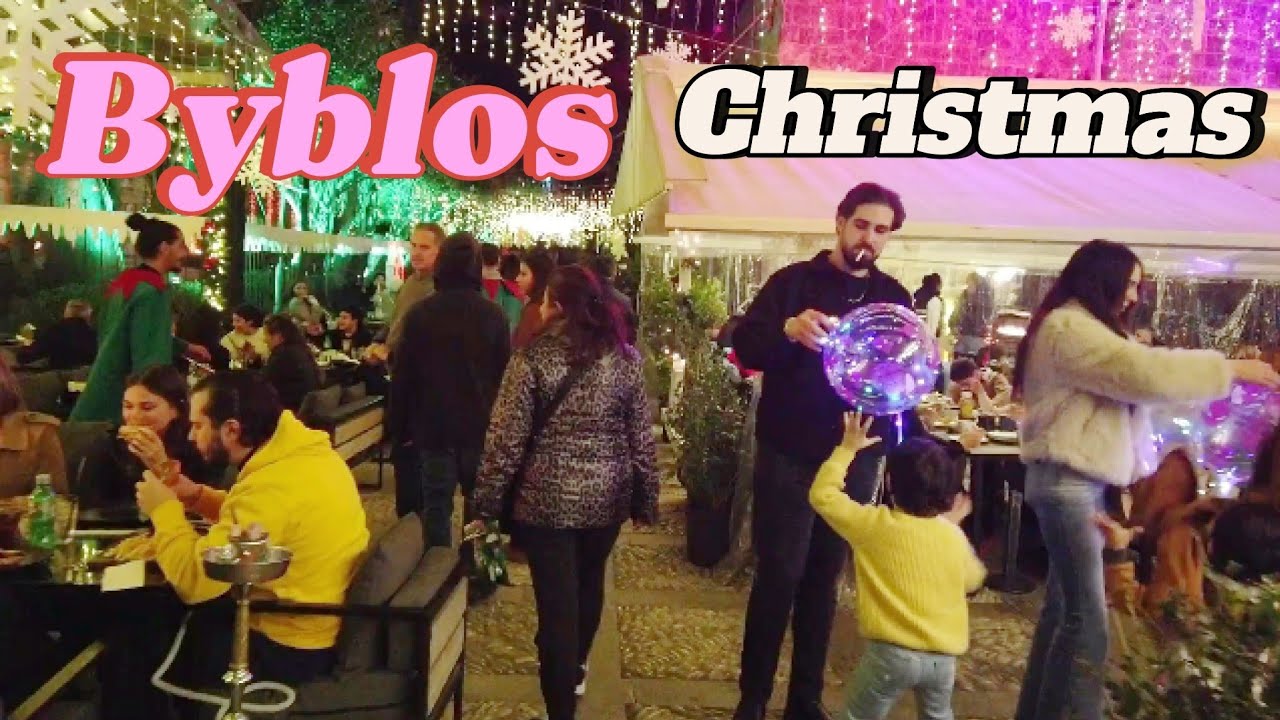 Christmas 2024 Byblos Lebanon Markets, street food and Decorations