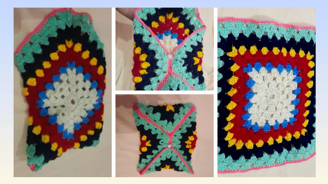 Colorful Chrochet Bag//