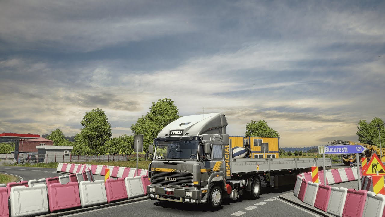 Realistic Driving Iveco Turbostar 480 Euro Truck Simulator 2 POV Drive 4K 1.54 + Wheel Cam