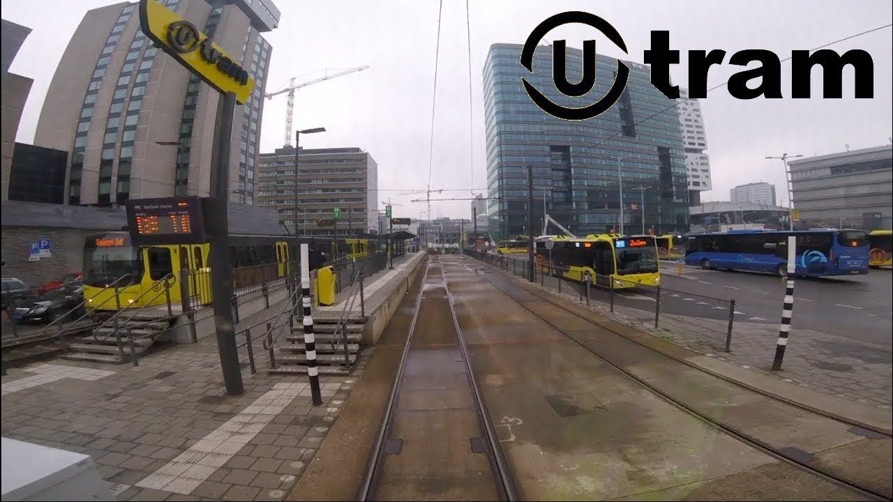 🚊 U-OV Utrecht Sneltramlijn 61 Cabinerit Remise Nieuwegein - Utrecht CS - IJsselstein Driver's view