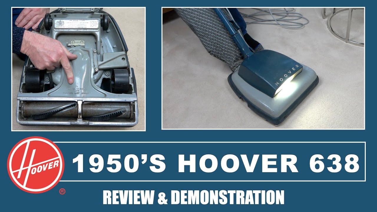 Vintage Hoover 638 Upright Vacuum Cleaner Review & Demonstration