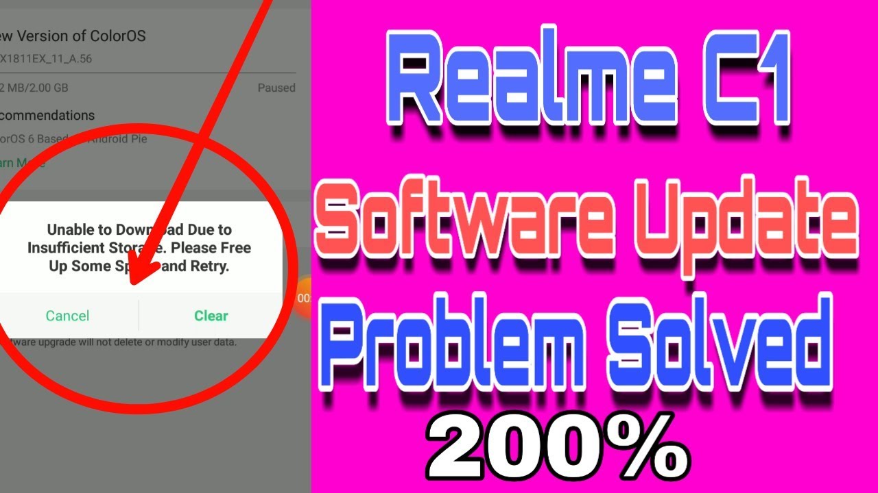 Realme C1 Software Update Problem Solved 200% || By~Mr Raj Sanjay