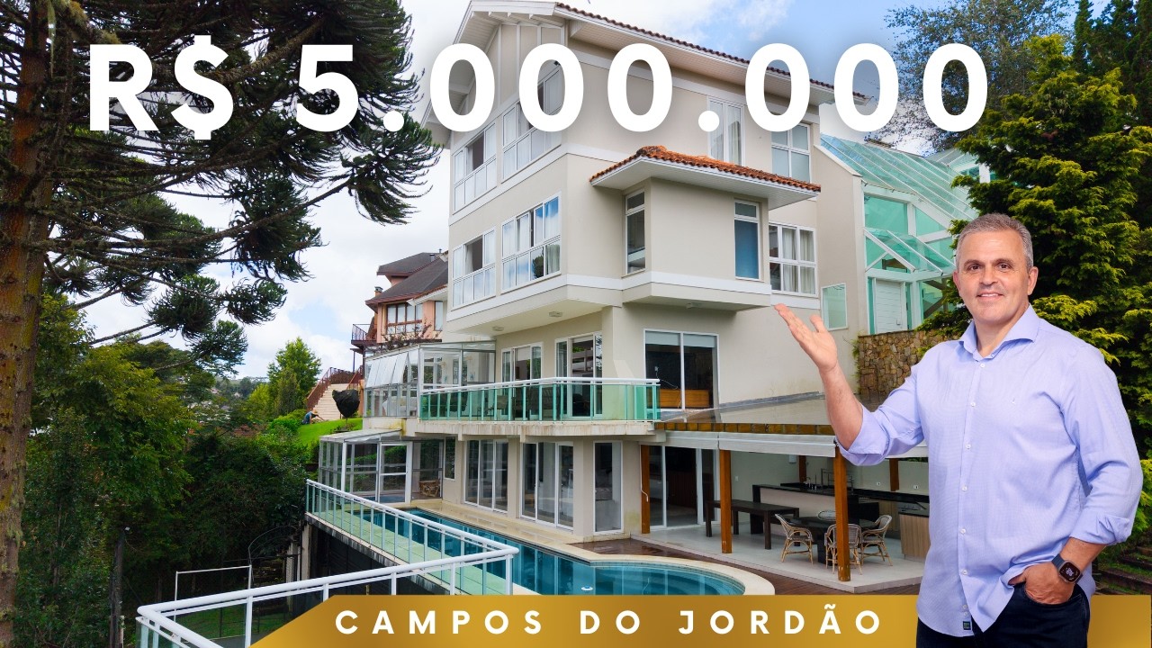 Luxo, cinema, spa e piscina! Descubra essa casa completa em Campos do Jordão!!!