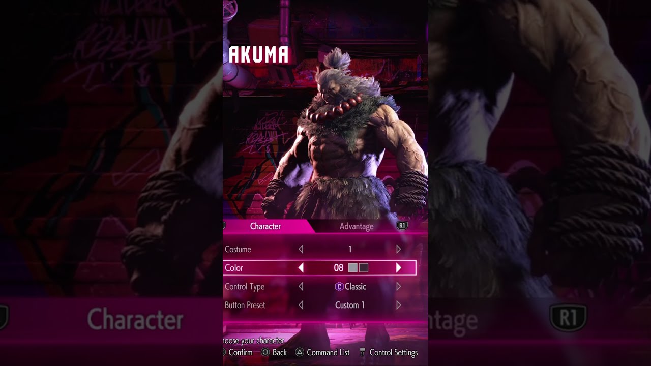 AKUMA ALL COLORS + COSTUMES! Street Fighter 6
