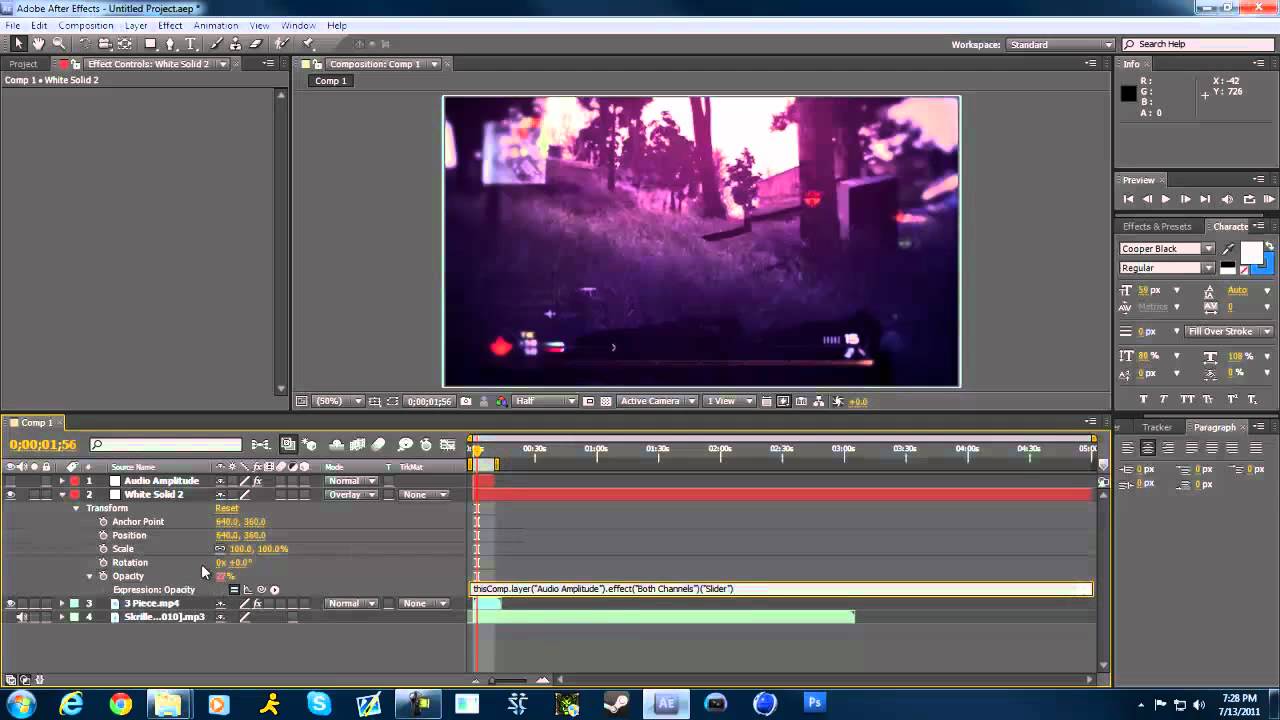 Flashing Lights Synced to Music // After Effects Tutorial