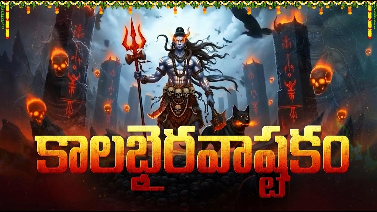 కాలభైరవ అష్టకం | Kalabhairava Ashtakam Telugu With Lyrics | Kala Bhairava Stotram Telugu
