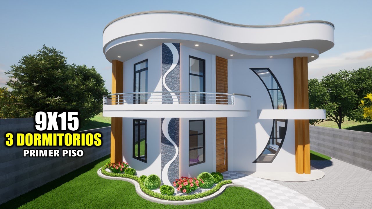 PRIMER PISO DE CASA 9x15  CON TRES DORMITORIOS Y MINI-CINE + PISCINA (RVL CASAS 2022)