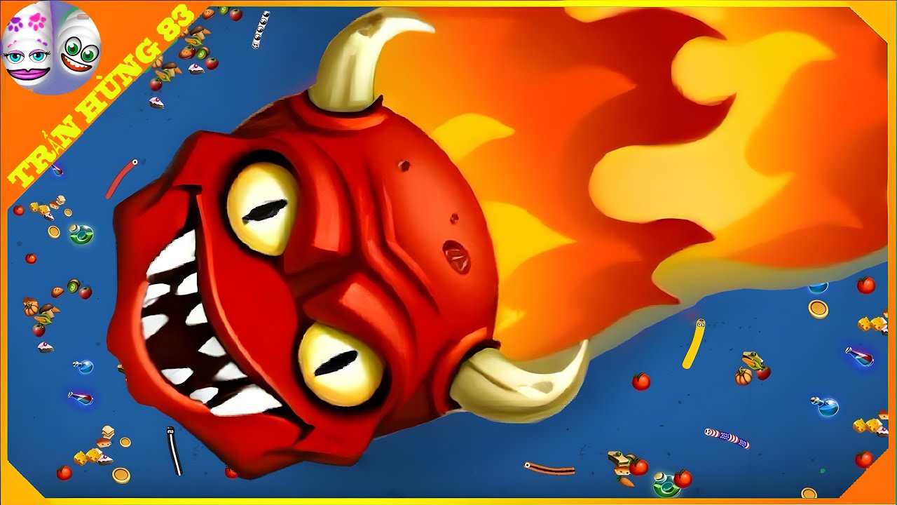 🐍WORMSZONE.IO | GIANT SLITHER SNAKE TOP 01 / Epic Worms Zone Best Gameplay! | Trần Hùng 83