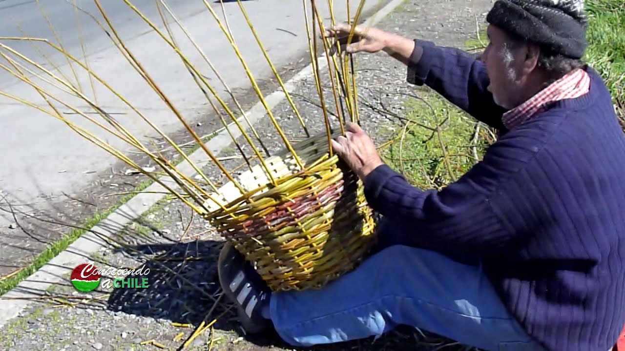 Artesanía en Mimbre - Canasto | Ángel Luis Zapata Riveros, artesano de Chillán