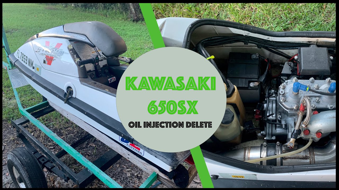 1993 Kawasaki 650SX oil injection delete