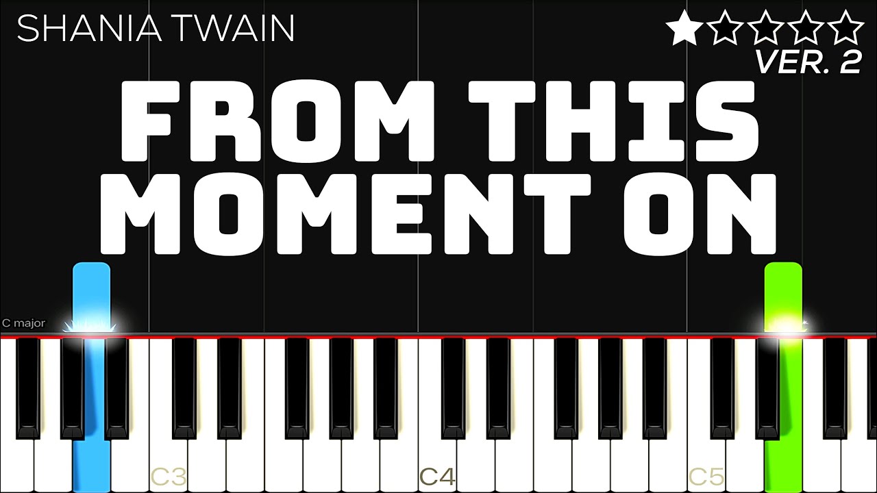 Shania Twain - From This Moment On | EASY Piano Tutorial