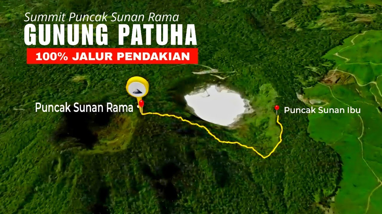 JALUR SUMMIT PUNCAK SUNAN RAMA GUNUNG PATUHA DARI SUNAN IBU KAWAH PUTIH ( Part 2 )