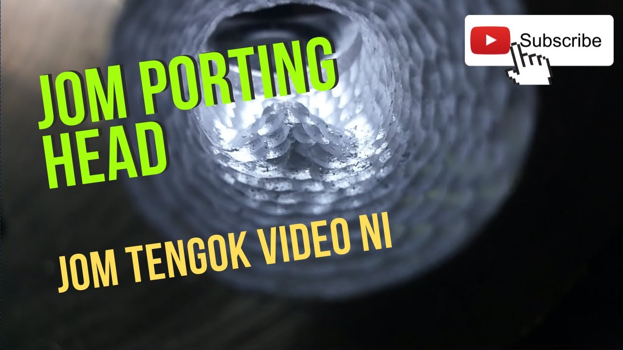 porting head dimple & polish  ex5 dream | head racing | honda ex5 dream