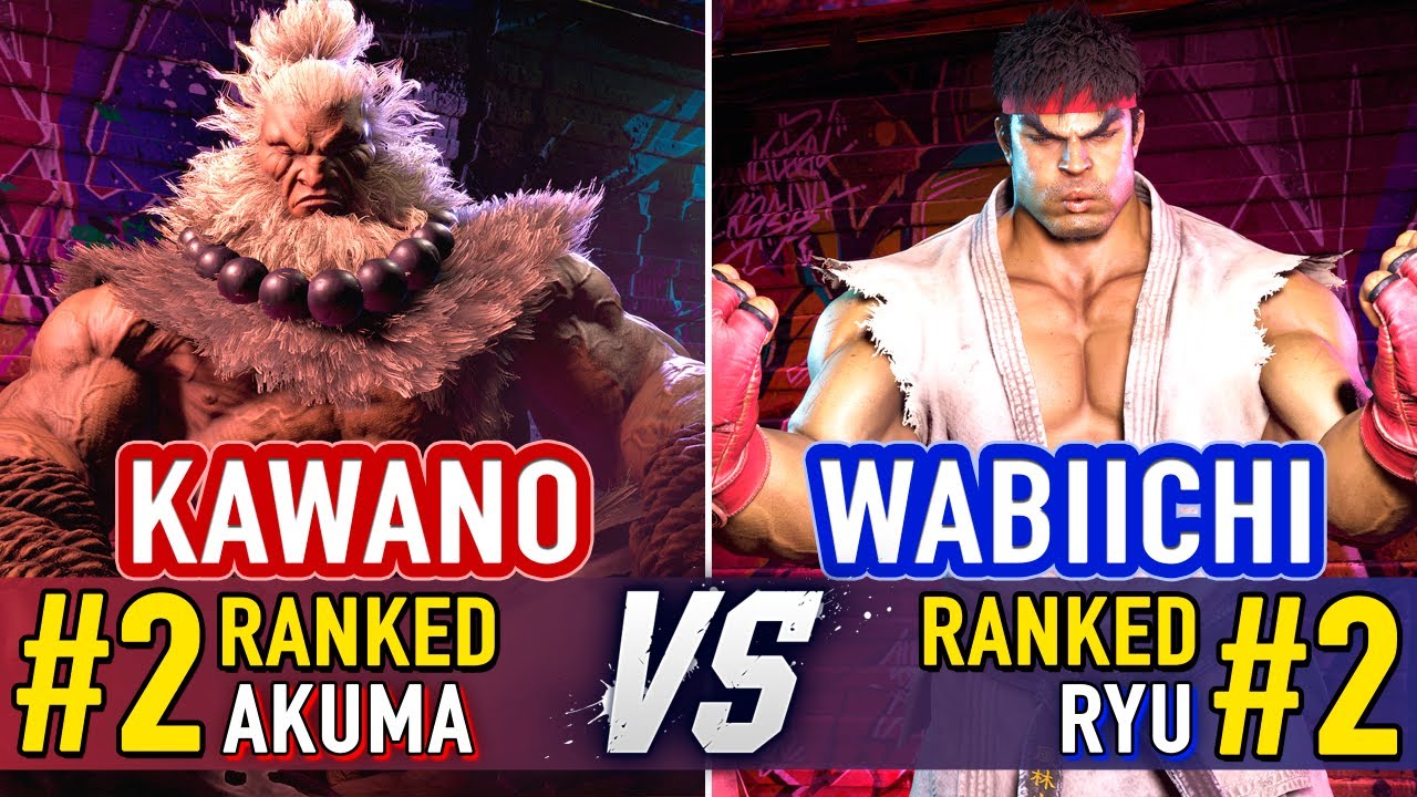 SF6 🤜 Kawano (#2 Ranked Akuma) vs Wabiichi (#2 Ranked Ryu) 🤛 Street Fighter 6 High Level Gameplay