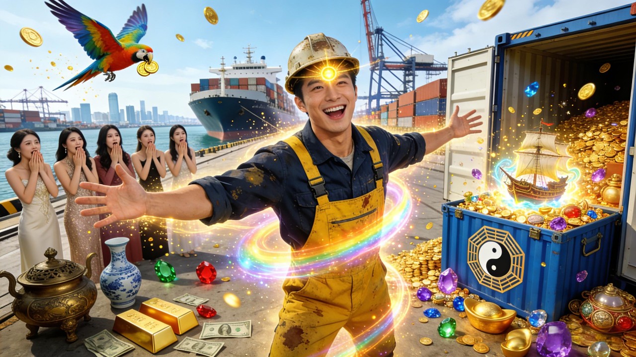 I was a dockworker who broke an old lamp—now I have SUPEREYES that see through shipping containers!