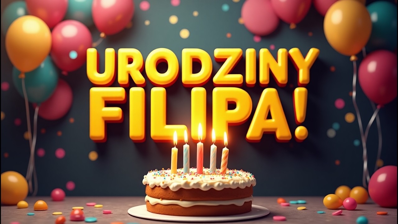 Piosenka na urodziny Filipa | Życzenia urodzinowe z okazji urodzin Filipa