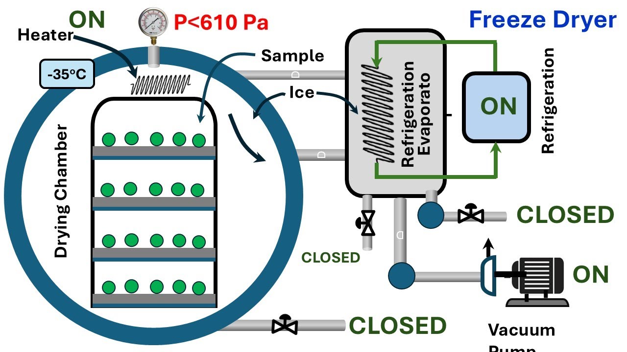 Operation of a Multi-Operating-Stage of Freeze-Drying