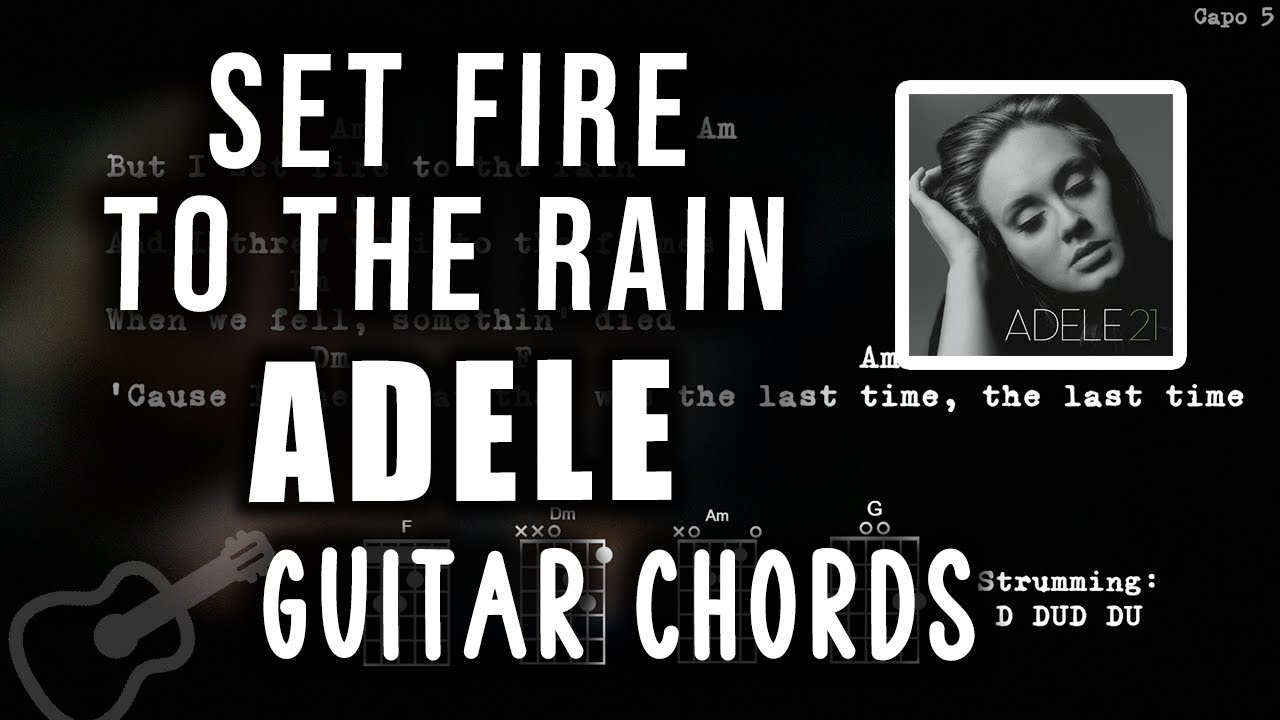 Set Fire To The Rain - Adele, Guitar Chords