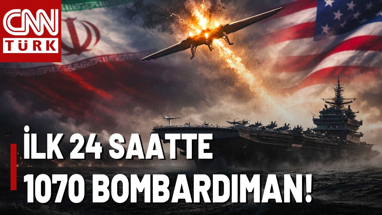 ABD'den İran'a İlk 24 Saatte 1070 Bombardıman! İşte O ABD Gemilerinin Gücü!