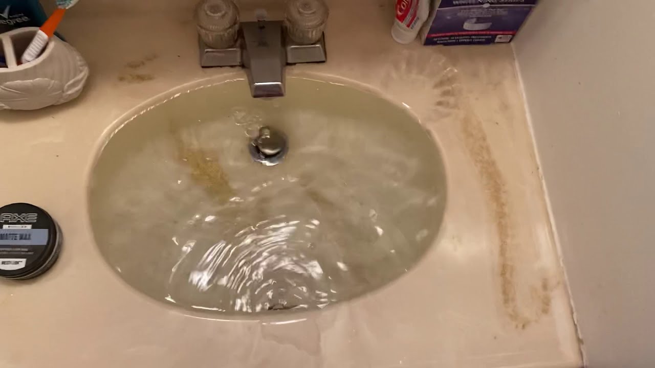 Other bathroom Draining a whole bathroom sink full of water