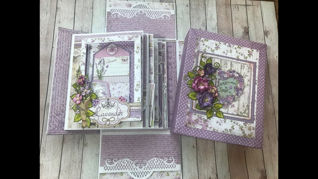 ALBUM IN A BOX PART 2 STAMPERIA PROVENCE SHELLIE GEIGLE JS HOBBIES AND CRAFTS