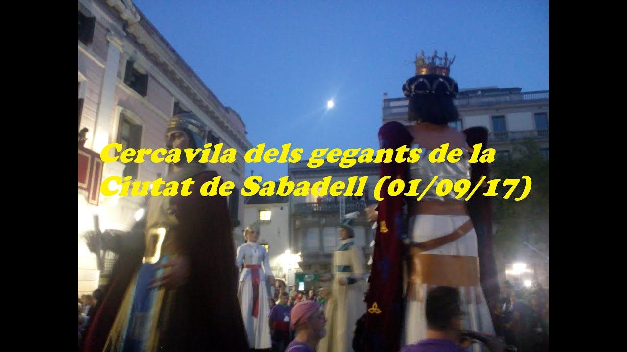 Cercavila inaugural dels gegants de Sabadell (#FMsbd17) 01/09/17