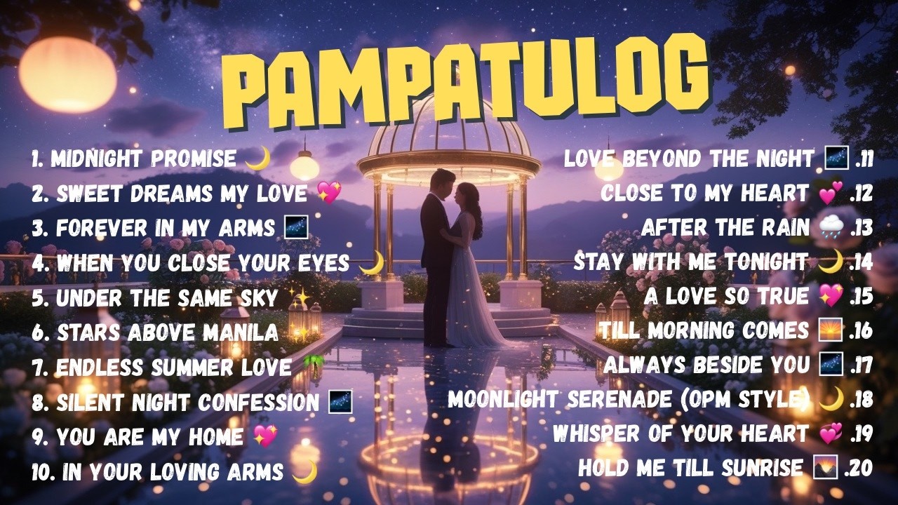 80s & 90s OPM Medley 🌙 Pampatulog Love Songs Collection