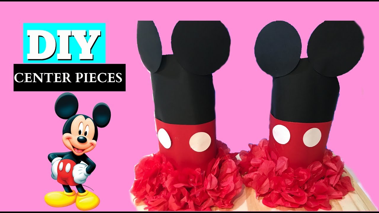 DIY Mickey Mouse Centerpieces birthday Party decorations