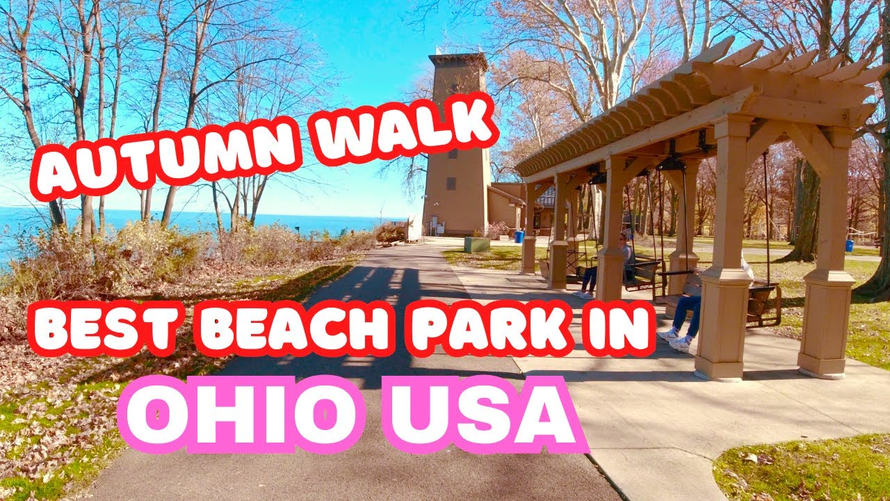 No Talking Walk Through Huntington Beach Park - Bay Village, Ohio  USA