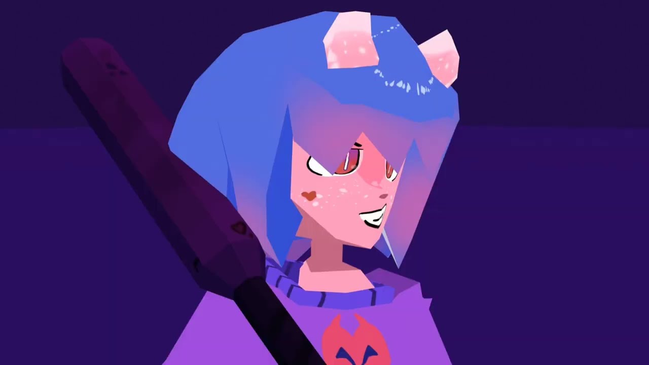 Low poly Kawaii demon girl