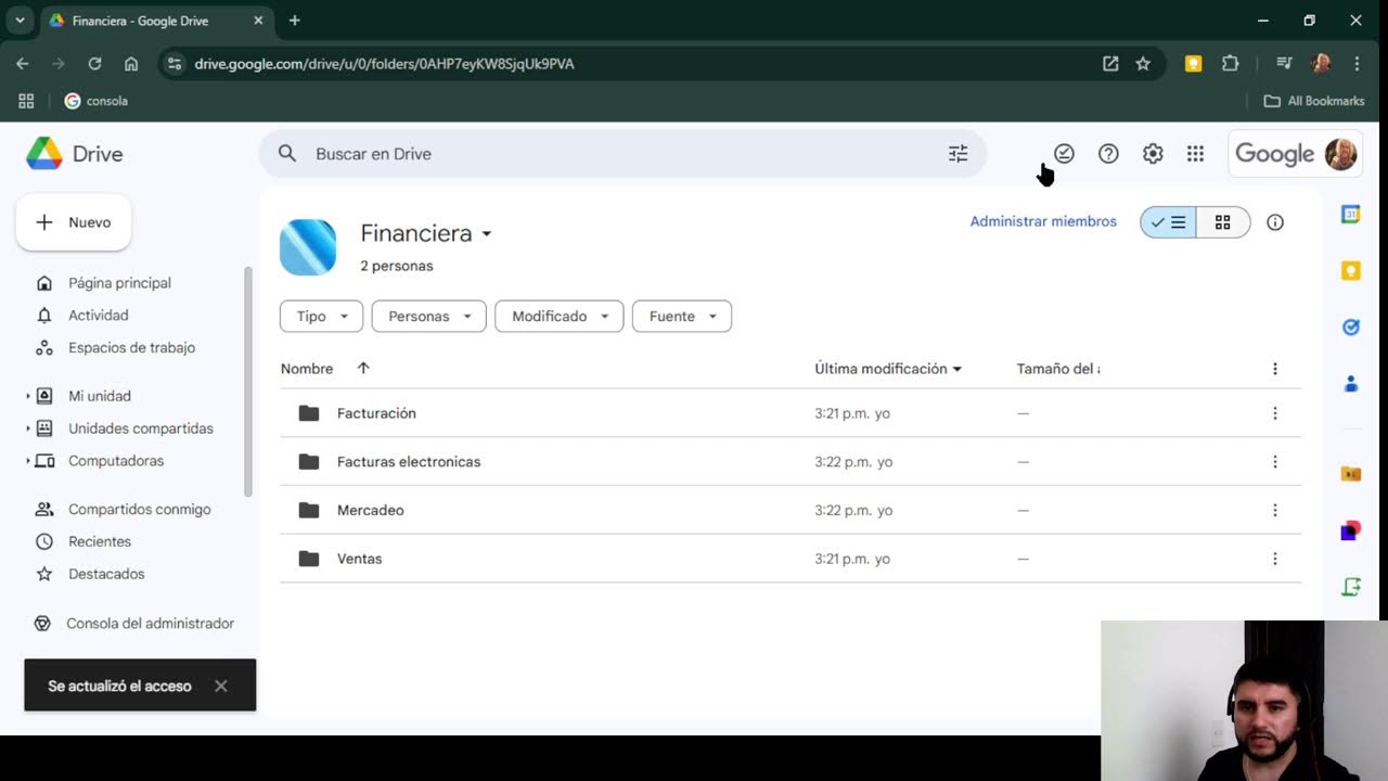 Domina tu información: Construye estructuras documentales eficientes en Google Drive.