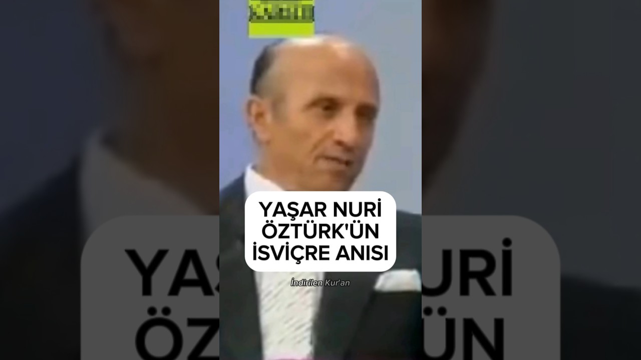 Yaşar Nuri &Ouml;zt&uuml;rk'&uuml;n İsvi&ccedil;re anısı.