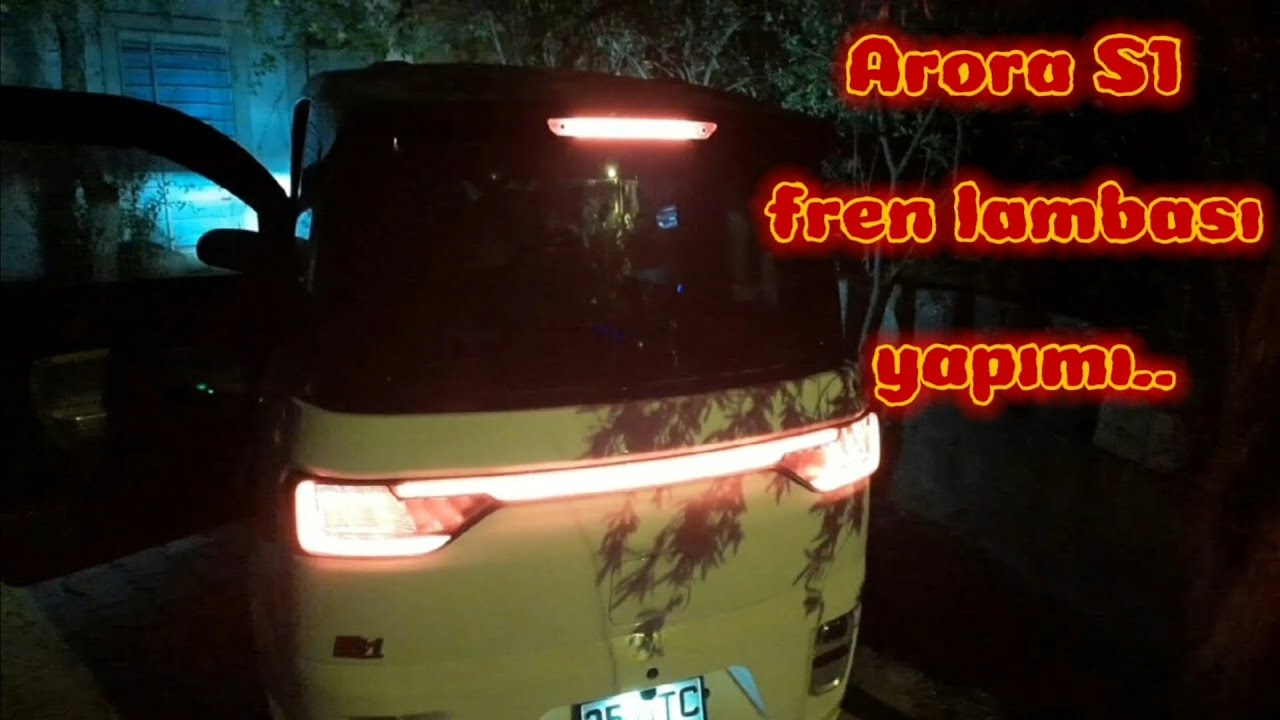Arora S1 yanmayan arka üst fren lambasını yapıyoruz..