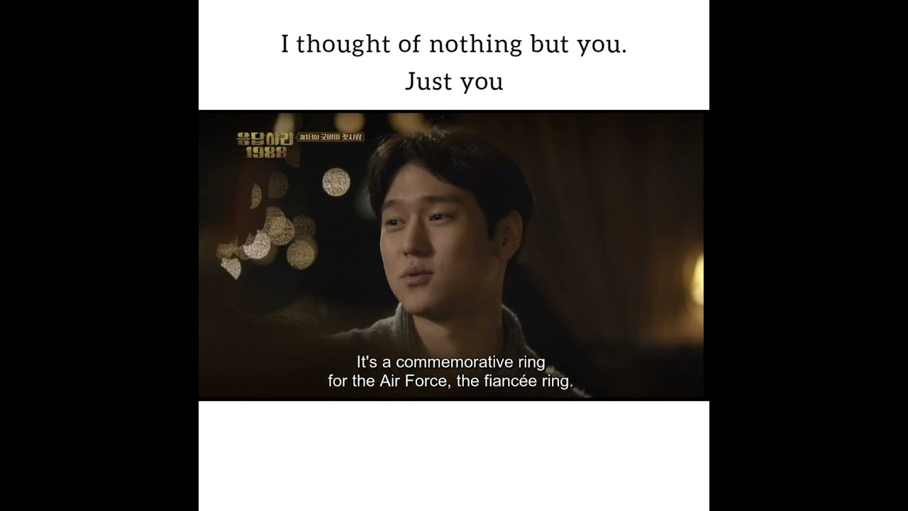 Jung Hwan's heart touching confession reply 1988 kdrama
