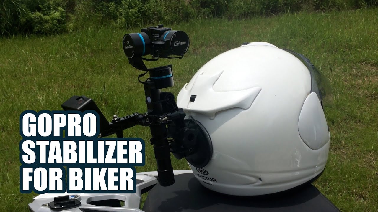 Feiyu G3 Ultra 3-Axis Handheld Gimbal on Motorcycle - Helipal