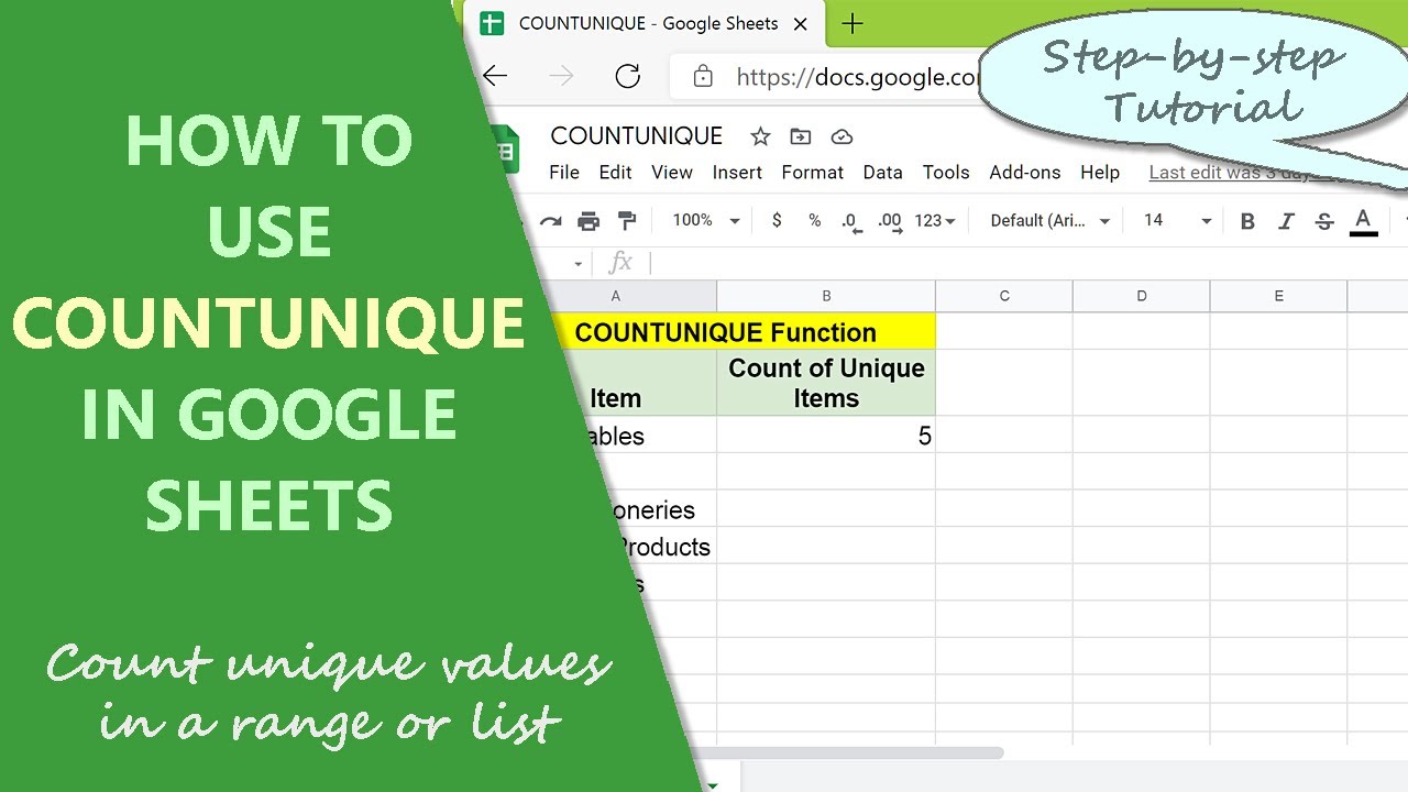 Функция COUNTUNIQUE в Google Таблицах | Подсчёт уникальных значений | Функции Google Таблиц
