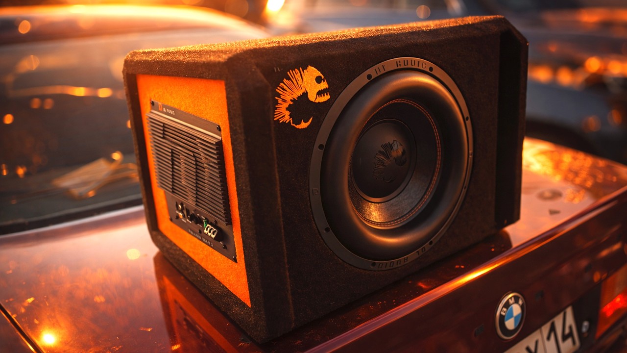 Царь активных сабвуферов - Dl Audio Piranha 12A V3 Black #автозвук