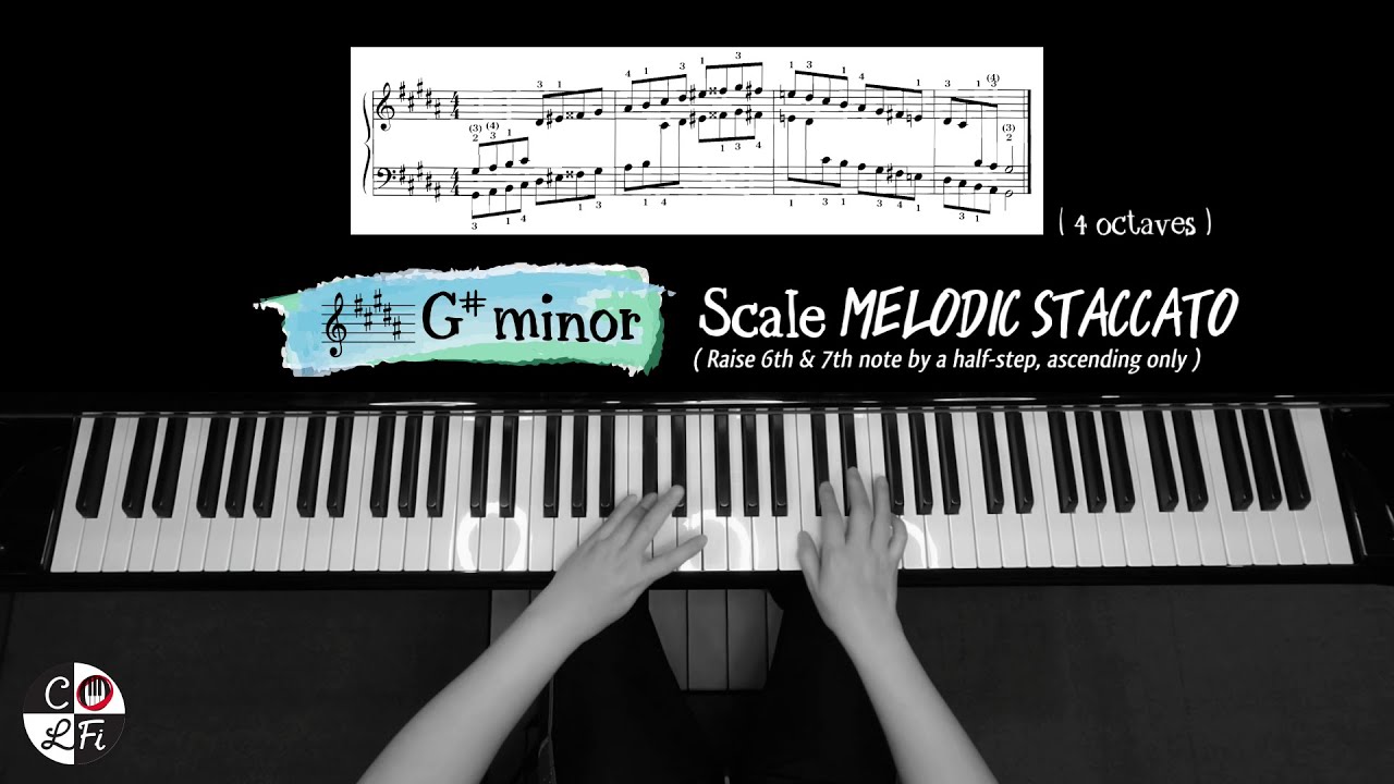 G# minor (5 sharps #) Scales and Arpeggios (Complete Set)