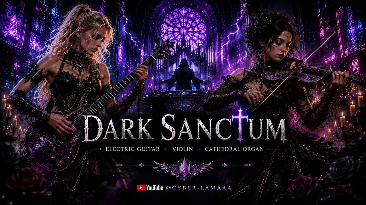 DARK SANCTUM ⚔️ Epic Gothic Cyber Symphony Electric Guitar &bull; Violin &bull; Cathedral Organ Dark TechnoMix