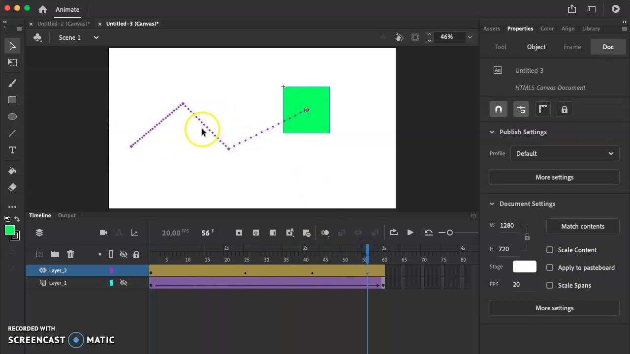Crear Interpolaciones en Adobe Animate