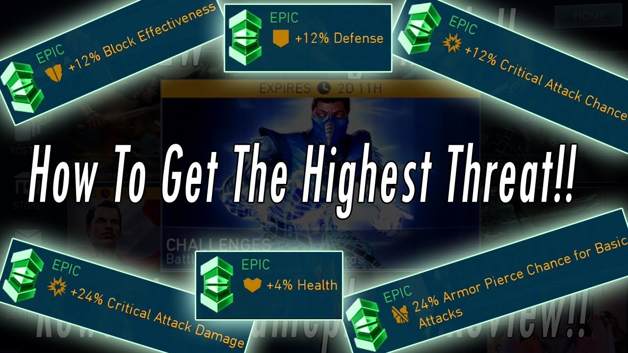 Which Talents & Gear Chance Effects Are Best For Highest Threat Team & Characters Injustice 2 Mobile