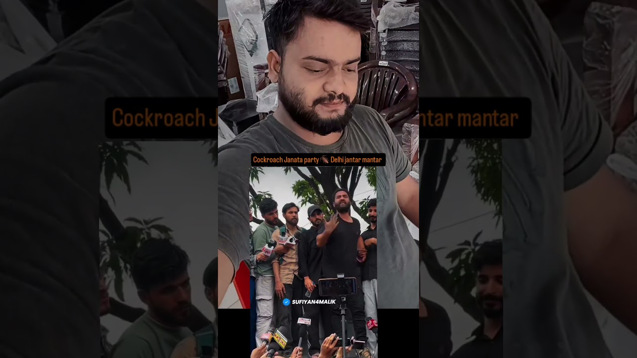 Mehraj Malik's Amazing Speech✌️🫀😘#viral #reel #mehrajmalik Cockroach Janata Party🪳 Jantar Mantar ...