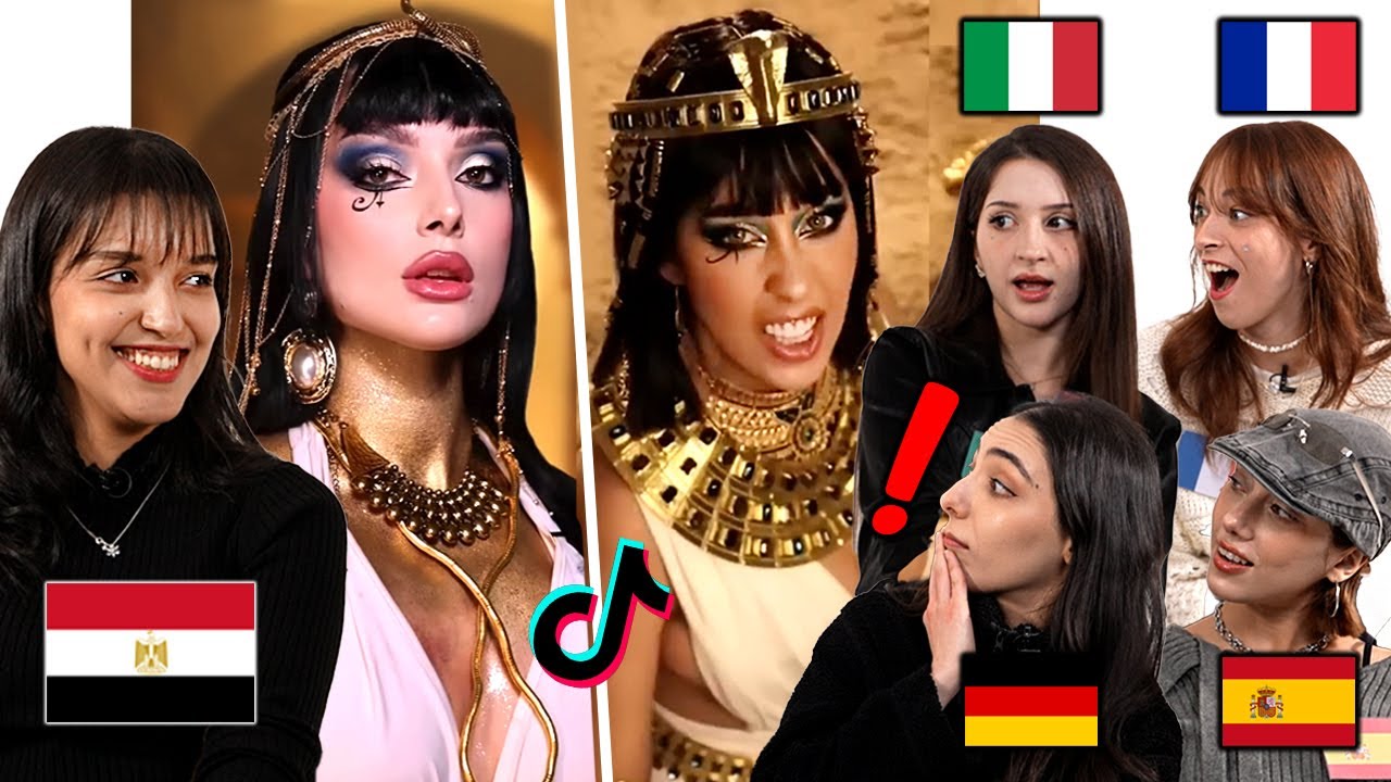European React To Egypt Women! l Ancient Egyptian Makeup, Cleopatra Trends, Belly Dance