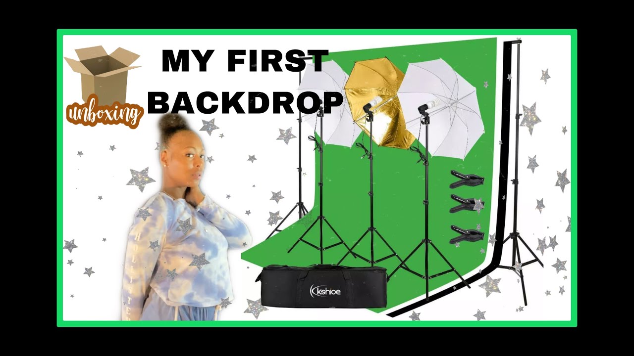 Unbox/Setup Kshioe Backdrop Light StandKit